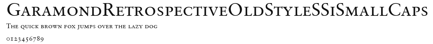 GaramondRetrospectiveOldStyleSSiSmallCaps.ttf