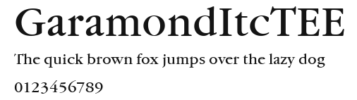 GaramondItcTEE.ttf