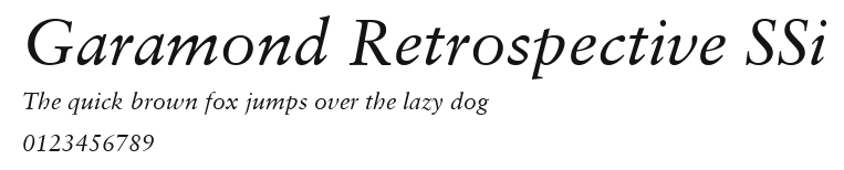 Garamond Retrospective SSi.ttf