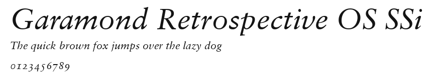 Garamond Retrospective OS SSi.ttf