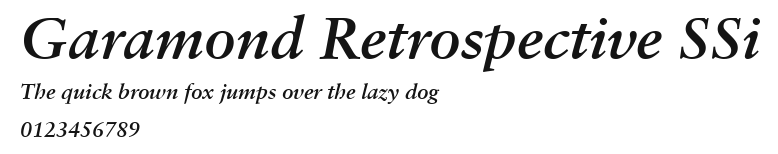 Garamond Retrospective SSi.ttf