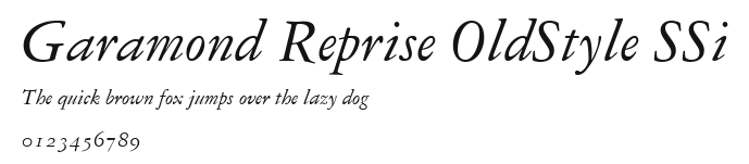Garamond Reprise OldStyle SSi.ttf