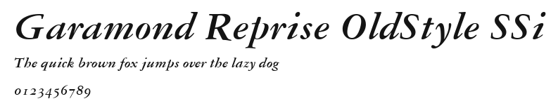 Garamond Reprise OldStyle SSi.ttf