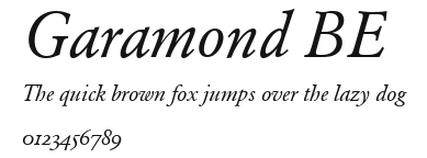 Garamond BE.ttf