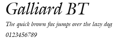Galliard BT Preview
