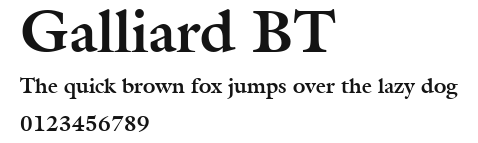 Galliard BT.ttf