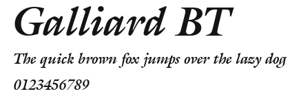 Galliard BT Preview