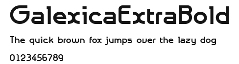 GalexicaExtraBold Preview