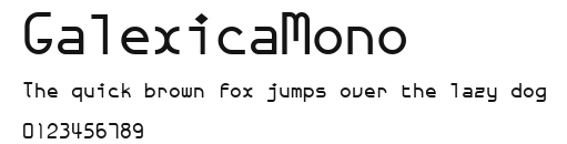 GalexicaMono Preview