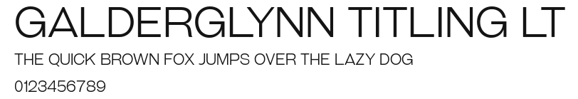 Galderglynn Titling Lt Preview