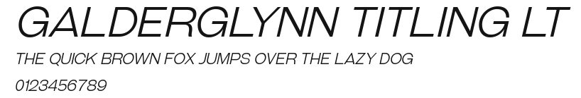 Galderglynn Titling Lt Preview