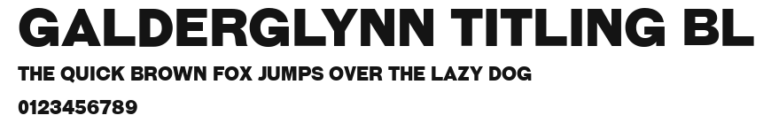 Galderglynn Titling Bl Preview