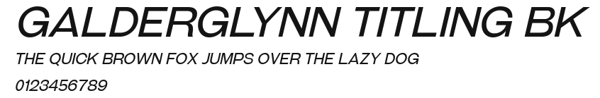Galderglynn Titling Bk Preview