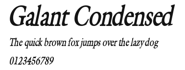 Galant Condensed Preview