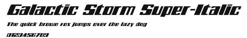 Galactic Storm Super-Italic Preview