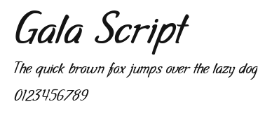 Gala Script Preview