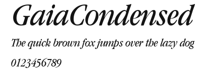 GaiaCondensed Preview