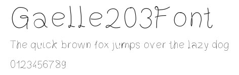 Gaelle203Font Preview