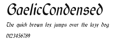 GaelicCondensed Preview