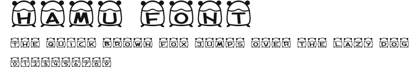 hamu font Preview