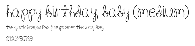 Happy Birthday, Baby (Medium) Preview