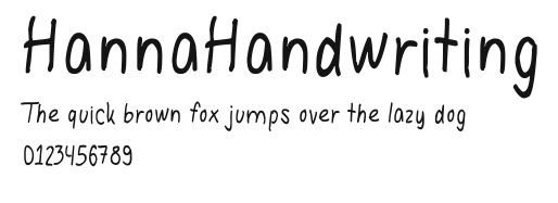 HannaHandwriting Preview