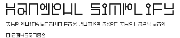 Hangeul Simplify Preview