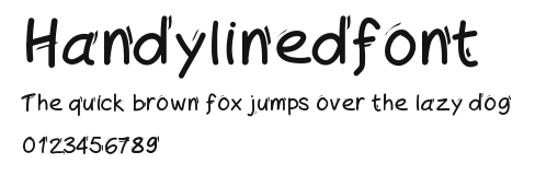 Handylinedfont Preview