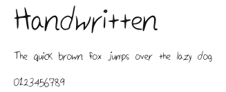 Handwritten Preview
