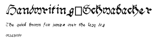 Handwriting_Schwabacher Preview