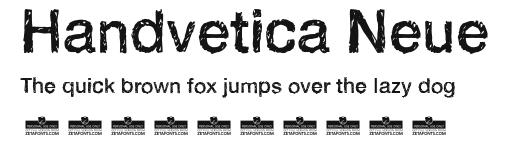 Handvetica Neue Preview