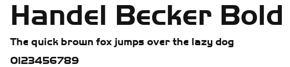 Handel Becker Bold Preview