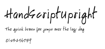 HandScriptUpright Preview