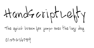 HandScriptLefty Preview