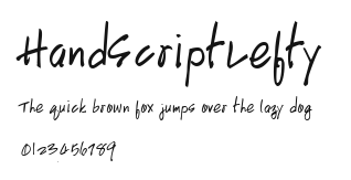 HandScriptLefty Preview