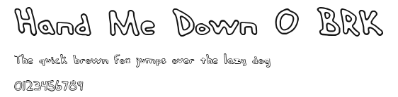 Hand Me Down O BRK Preview