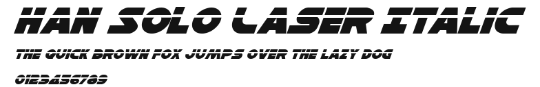 Han Solo Laser Italic.ttf