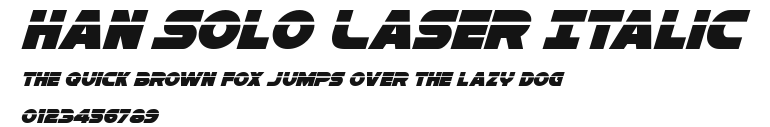 Han Solo Laser Italic.ttf