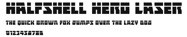 Halfshell Hero Laser.ttf