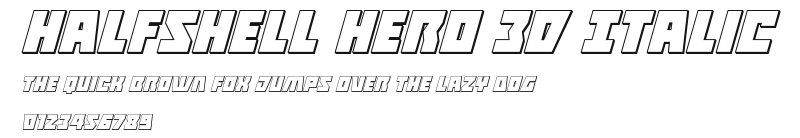 Halfshell Hero 3D Italic.ttf