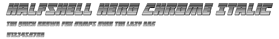 Halfshell Hero Chrome Italic.ttf