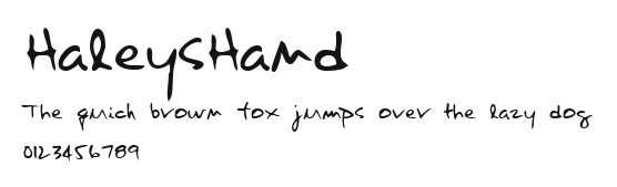 HaleysHand.ttf