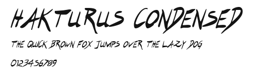 Hakturus Condensed .ttf