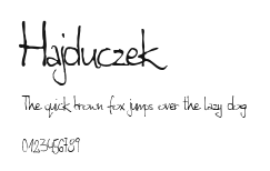 Hajduczek.ttf