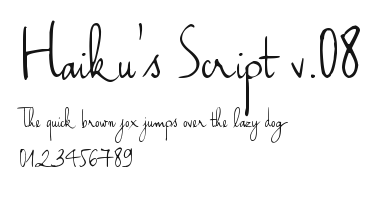 Haiku's Script v.08.ttf