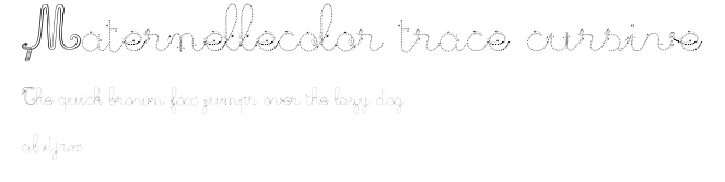 Maternellecolor trace cursive.ttf