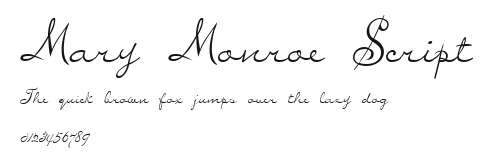 Mary Monroe Script.ttf