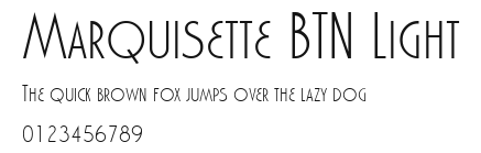 Marquisette BTN Light Preview