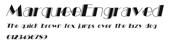 MarqueeEngraved Preview