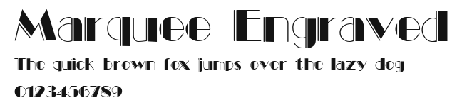 Marquee Engraved Preview